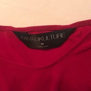 Kamari Kulture Size M Long Sleeve Dress in Red
